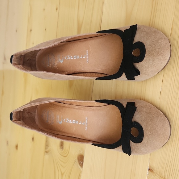 Jeffrey Campbell Wedge Pump LadyLike Havana Size 7 Nude Leather Suede - Picture 3 of 17